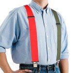 Heavy Duty Men's Suspenders for Jeans - Black