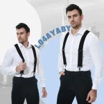 Heavy-Duty Black Suspenders for Big and Tall Men