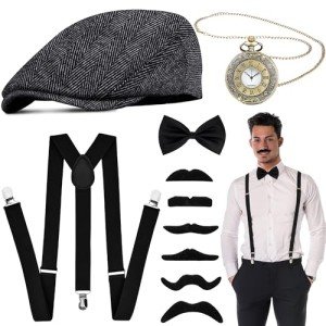 1920s Men’s Gatsby Costume Accessories Set