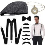 1920s Men’s Gatsby Costume Accessories Set