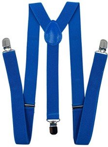 Men's Elastic Y-Back Suspenders - Dark Blue