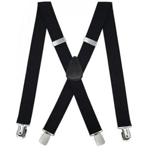 LINKPEACE Men's Adjustable X-Back Work Suspenders