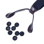 Men's Adjustable Y-Shaped Black Suspenders