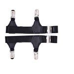 Men's Adjustable Sock Garters 2-Pack - Black Clips