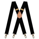 Men's Heavy Duty Adjustable X-Back Suspenders