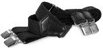Decalen Men's Heavy Duty Suspenders - Black X Style