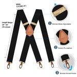 Men's Heavy Duty Adjustable X-Back Suspenders