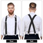 LINKPEACE Men's Adjustable X-Back Work Suspenders