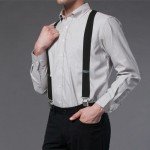 LINKPEACE Men's Adjustable X-Back Work Suspenders