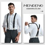 Men's Heavy Duty Adjustable X-Back Suspenders