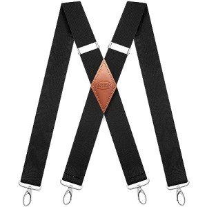 Men's Vintage Bronze Snap Hook Suspenders