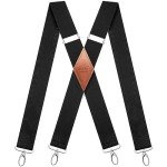 Men's Vintage Bronze Snap Hook Suspenders