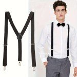 Adjustable Slim Clip-On Braces Suspenders for Men