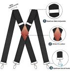 Men's Vintage Bronze Snap Hook Suspenders