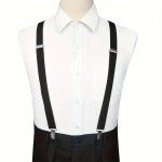 Adjustable Slim Clip-On Braces Suspenders for Men