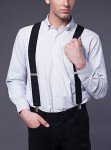 Fasker Men's Adjustable X-Back Clip Suspenders