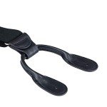 Adjustable Y Shape Suspenders for Men - Black