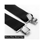 Fasker Men's Adjustable X-Back Clip Suspenders