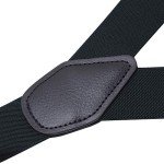 Adjustable Y Shape Suspenders for Men - Black
