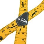 KUNN Men's 2-Inch Elastic Suspenders with Heavy Clips