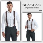 MENDENG Vintage Bronze Y-Shape Adjustable Suspenders
