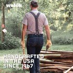 Welch Men's Black 2-Inch Work Suspenders