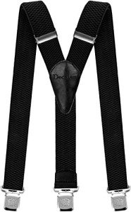 Men's Heavy Duty Y-Back Suspenders with Strong Clips