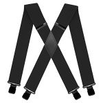 AYOSUSH Men's Heavy Duty X-Shape Suspenders
