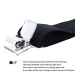 Men's Heavy Duty Adjustable X-Back Suspenders - Black