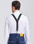 Men's Y-Back Suspenders with Swivel Hooks - Black
