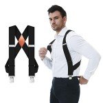 Men’s Heavy Duty Trucker Style Clip Suspenders