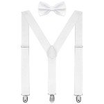Men's Adjustable Y-Shape Suspenders with Strong Clips