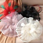 Elegant Black Tea Party Headband for Mardi Gras