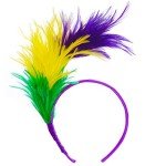 1920s Feather Fascinator Headband for Mardi Gras