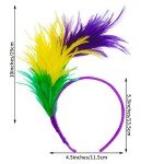 1920s Feather Fascinator Headband for Mardi Gras