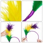 1920s Feather Fascinator Headband for Mardi Gras