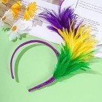 1920s Feather Fascinator Headband for Mardi Gras