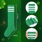 Red Heart Stripe Knee High Socks for Mardi Gras