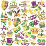 36 PCS Mardi Gras Enamel Brooch Set for Crafts