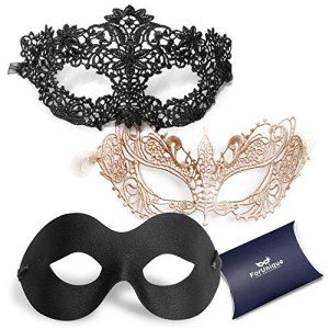 Couples Venetian Masquerade Masks - 3 Pack