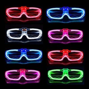 LED Glow Glasses - Mardi Gras Party Fun!