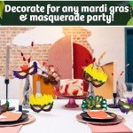Bulk Mardi Gras Masks Pack – 50 Festive Masks