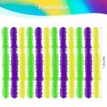 12 Pack Mardi Gras Feather Boas in Bright Colors