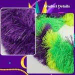12 Pack Mardi Gras Feather Boas in Bright Colors