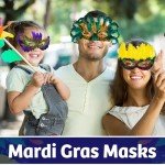 Bulk Mardi Gras Masks Pack – 50 Festive Masks