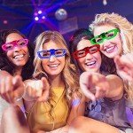 LED Glow Glasses - 25 Packs for Mardi Gras