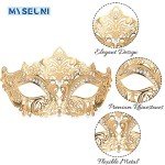 Couples’ Gold Venetian Masquerade Masks Set