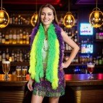 12 Pack Mardi Gras Feather Boas in Bright Colors
