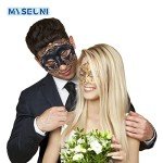 Couples’ Gold Venetian Masquerade Masks Set