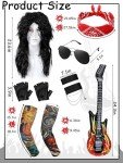 80s Rock Costume Set for Mardi Gras Fun